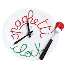 Часы настенные, Обед паста красный/зеленый 944 ITALY, полистоун (565555)