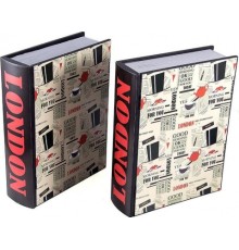 Шкатулка-фолиант "Лондон" 27*21*7см 38715